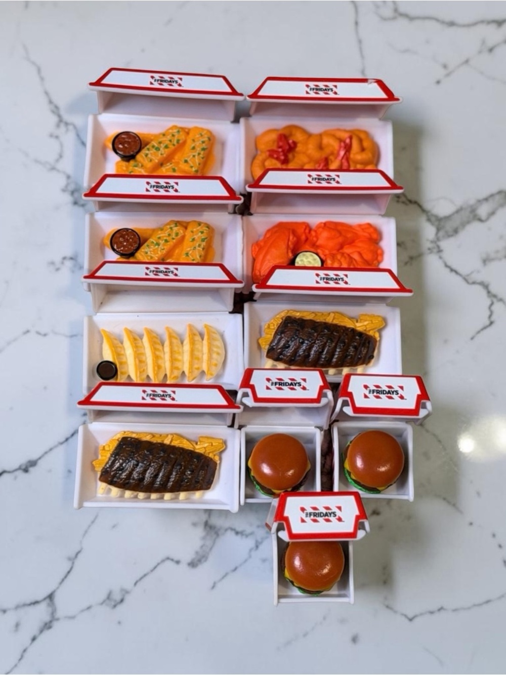 ZURU | Mini Brands TGI Fridays Food Bundle | Sliders Wings Ribs Collectible Lot